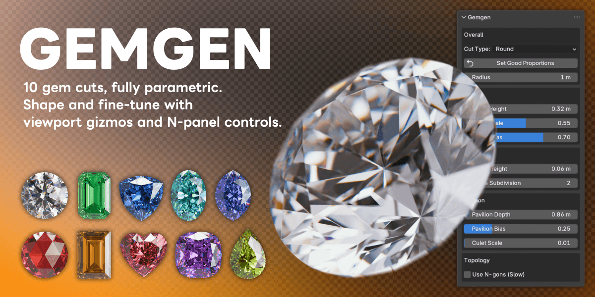 Gemgen for Blender thumbnail